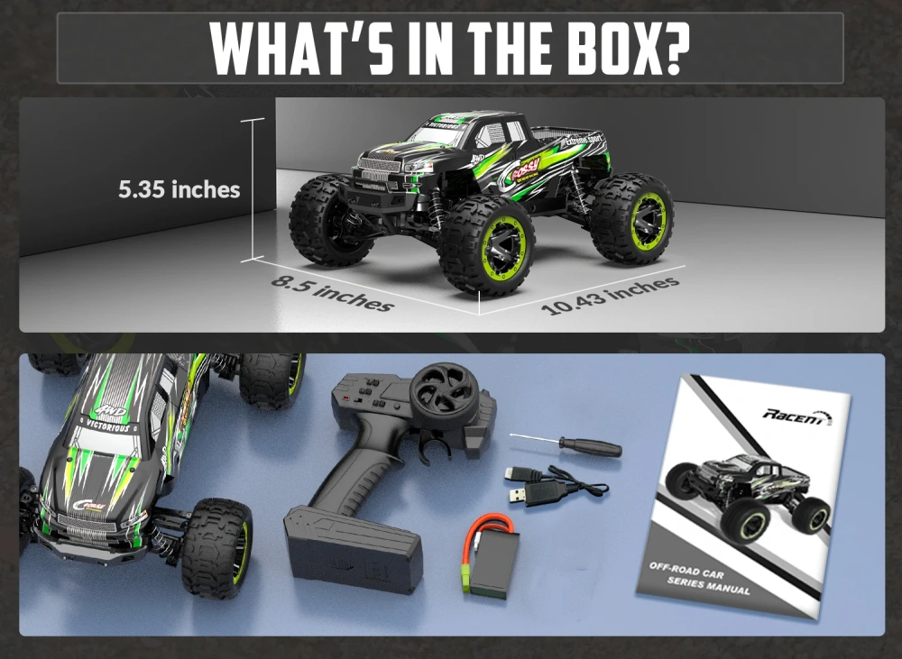 Volantexrc 1:16 50KM/H 4WD RC Car High Speed Remote Control Off-road Cars Full Proportional Professional RC Racing Truck