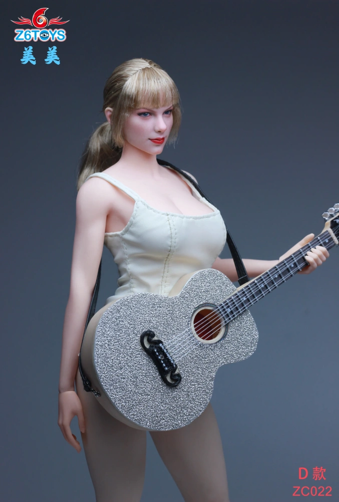 Z6TOYS ZC022 1/6 Europe Beauty Singer Head Sculpt Mobile Eye Carving Model Fit 12'' Female Soldier Action Figure Body Dolls