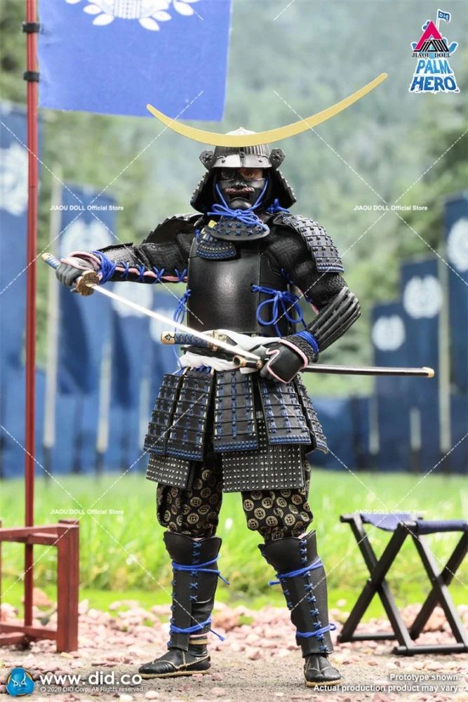 DID XJ80030 1/12 Japanese Samurai Series One eyed Dragon Soldier Figure Model 6'' Male Action Figurine Doll Palm Hero Series