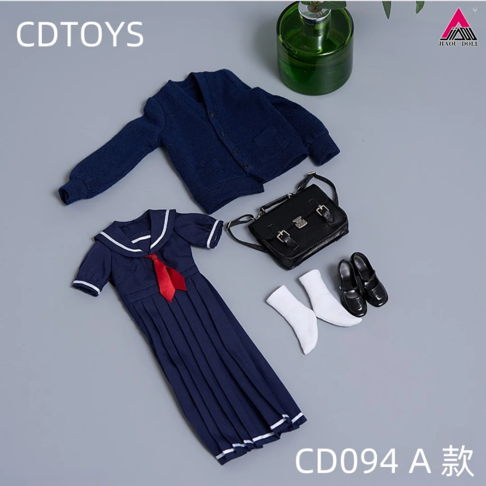 CDtoys CD094 CD095 1/6 Scale School Uniform JK Skirt Female Sailor Dress Suit Clothes Model Fit 12'' Soldier Action Figure Body