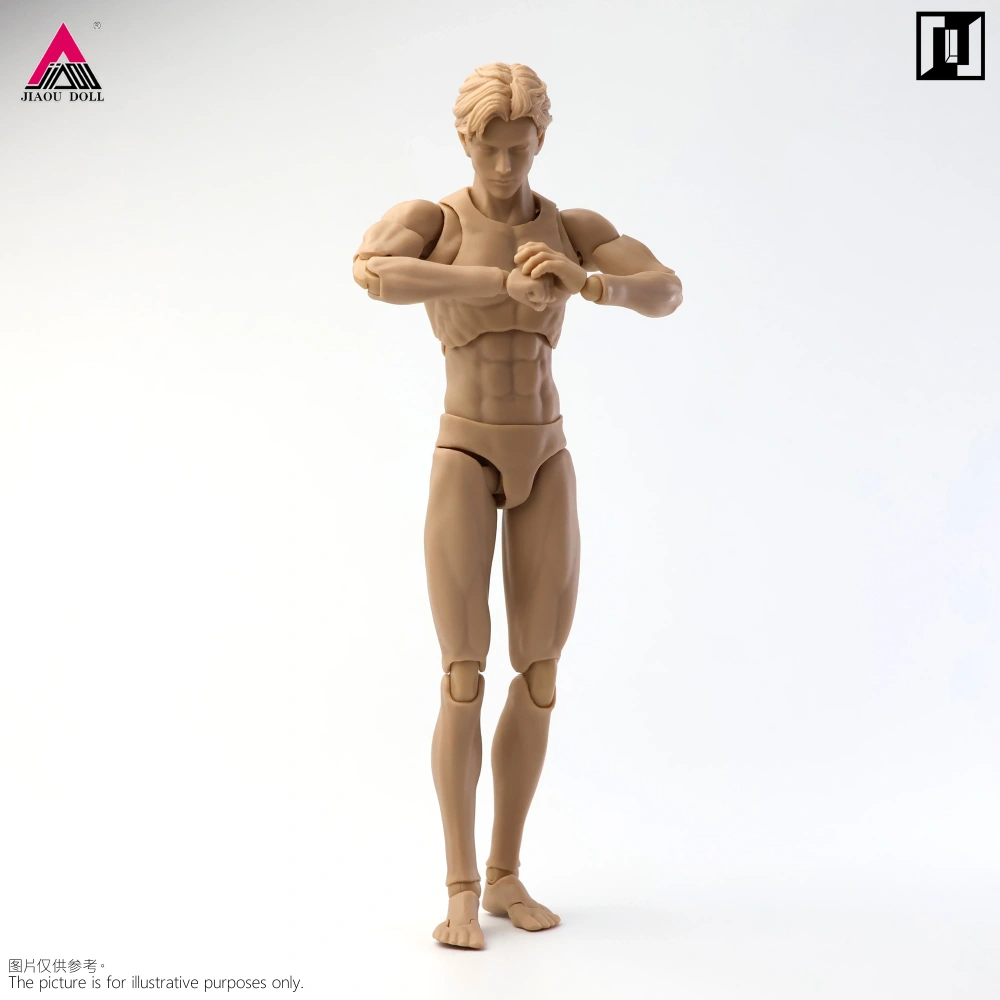 Mirrfig MF001 1/12 Lean Male Articulated Joint Body Super Flexible 16.2cm White Yellow Action Figure Body Model Doll