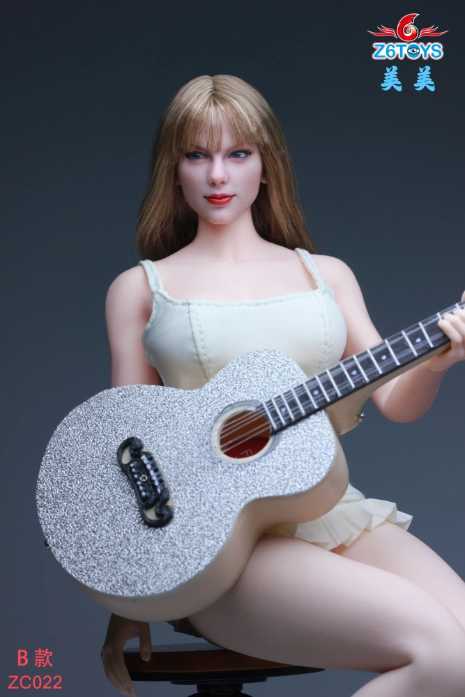 Z6TOYS ZC022 1/6 Europe Beauty Singer Head Sculpt Mobile Eye Carving Model Fit 12'' Female Soldier Action Figure Body Dolls