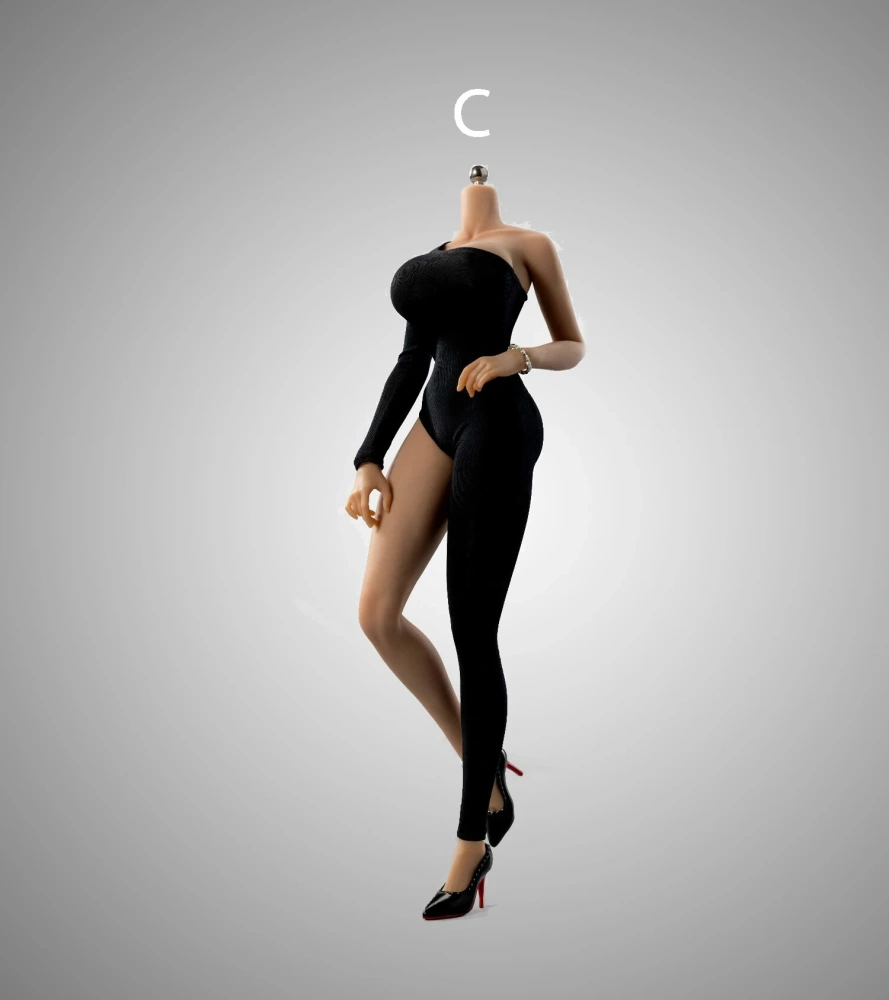 VERYCOOL VCD-07 1/6 Scale Makeup Female Seamless Body with Clothes Model 12'' Big Breast Soldier Action Figure Model Doll