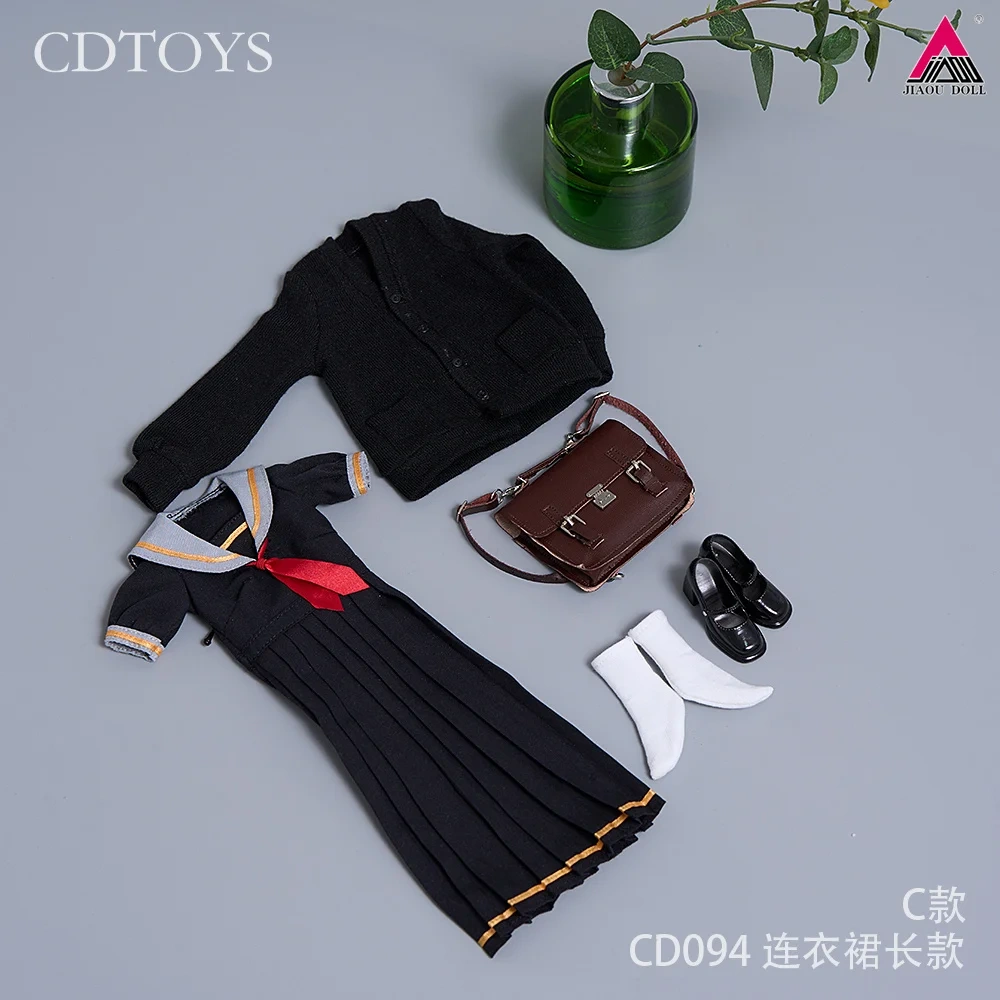 CDtoys CD094 CD095 1/6 Scale School Uniform JK Skirt Female Sailor Dress Suit Clothes Model Fit 12'' Soldier Action Figure Body