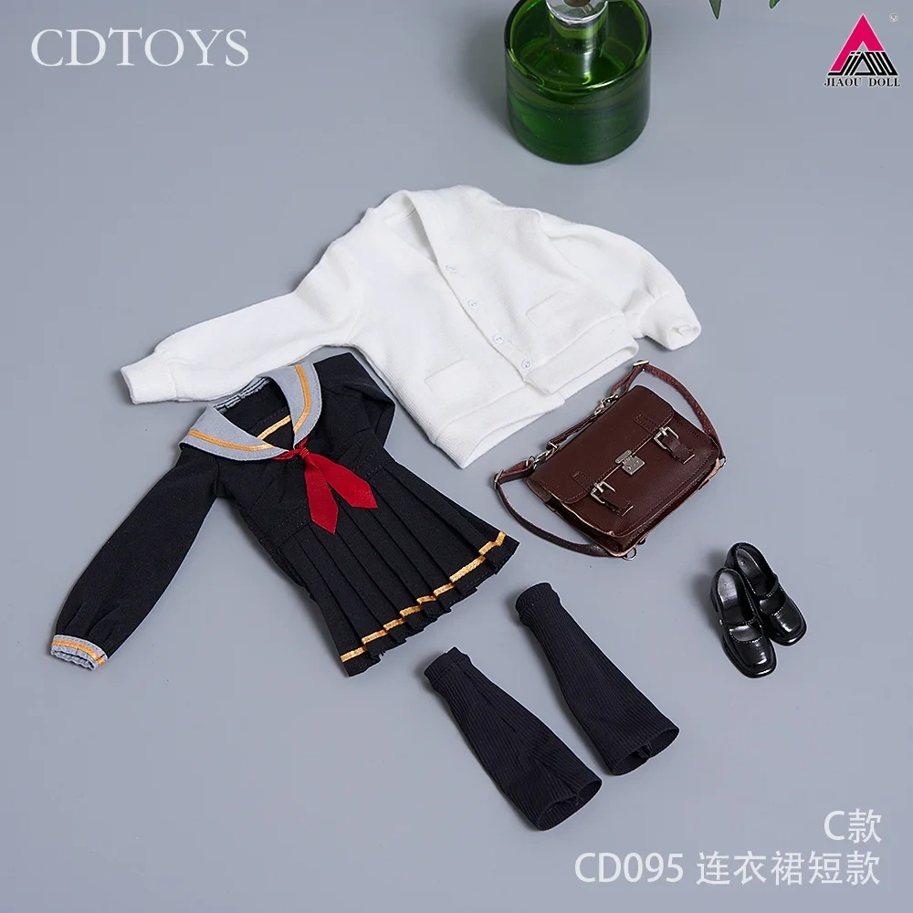 CDtoys CD094 CD095 1/6 Scale School Uniform JK Skirt Female Sailor Dress Suit Clothes Model Fit 12'' Soldier Action Figure Body