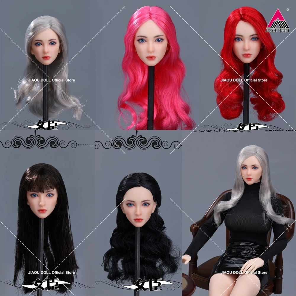 BOOK MEN TOYS BM003 1/6 Scale Girl Head Sculpt Carving with Movable Eyes Fit 12'' Female Soldier Action Figure Body
