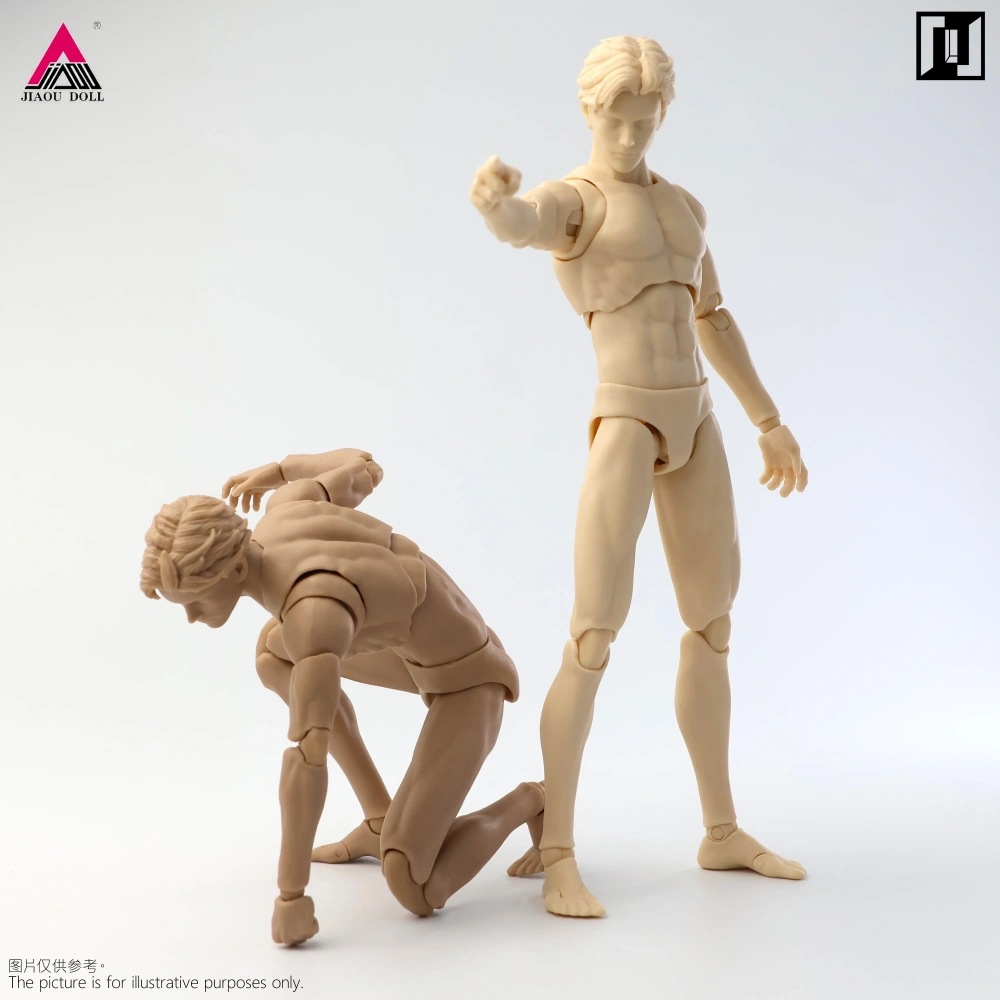 Mirrfig MF001 1/12 Lean Male Articulated Joint Body Super Flexible 16.2cm White Yellow Action Figure Body Model Doll