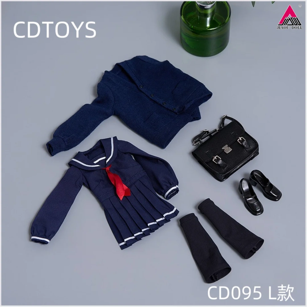 CDtoys CD094 CD095 1/6 Scale School Uniform JK Skirt Female Sailor Dress Suit Clothes Model Fit 12'' Soldier Action Figure Body