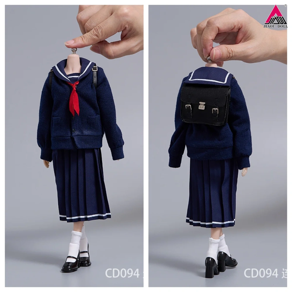 CDtoys CD094 CD095 1/6 Scale School Uniform JK Skirt Female Sailor Dress Suit Clothes Model Fit 12'' Soldier Action Figure Body