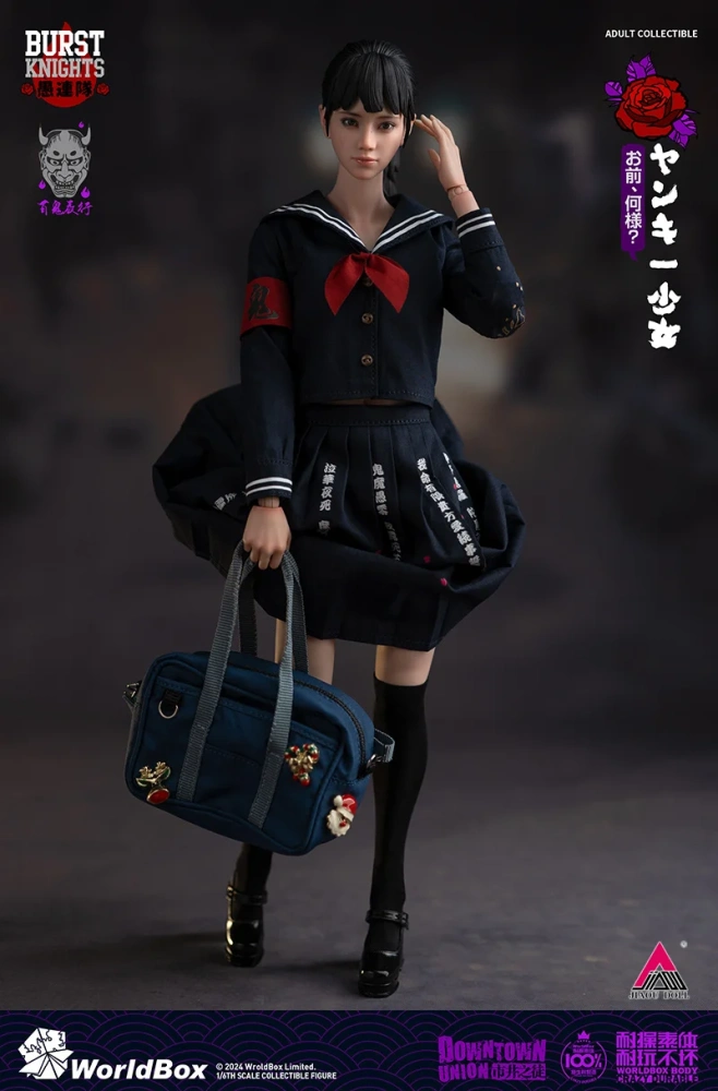 Presale Worldbox AT045 1/6 Bad Girl Yankī Shōjo Female Action Figure Full Set Model Toy Collectible
