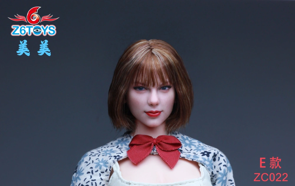Z6TOYS ZC022 1/6 Europe Beauty Singer Head Sculpt Mobile Eye Carving Model Fit 12'' Female Soldier Action Figure Body Dolls