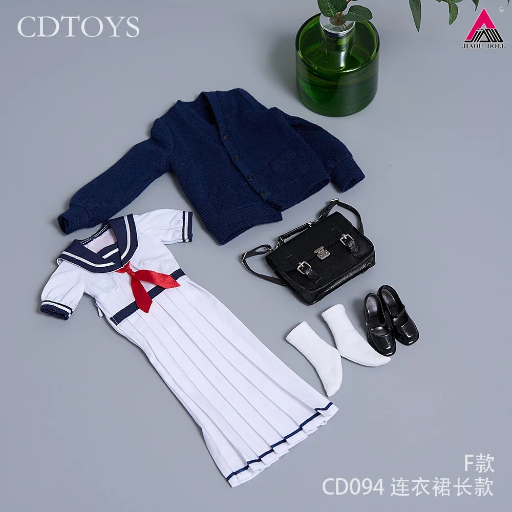 CDtoys CD094 CD095 1/6 Scale School Uniform JK Skirt Female Sailor Dress Suit Clothes Model Fit 12'' Soldier Action Figure Body