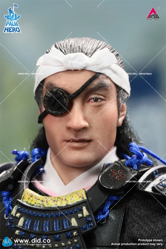 DID XJ80030 1/12 Japanese Samurai Series One eyed Dragon Soldier Figure Model 6'' Male Action Figurine Doll Palm Hero Series