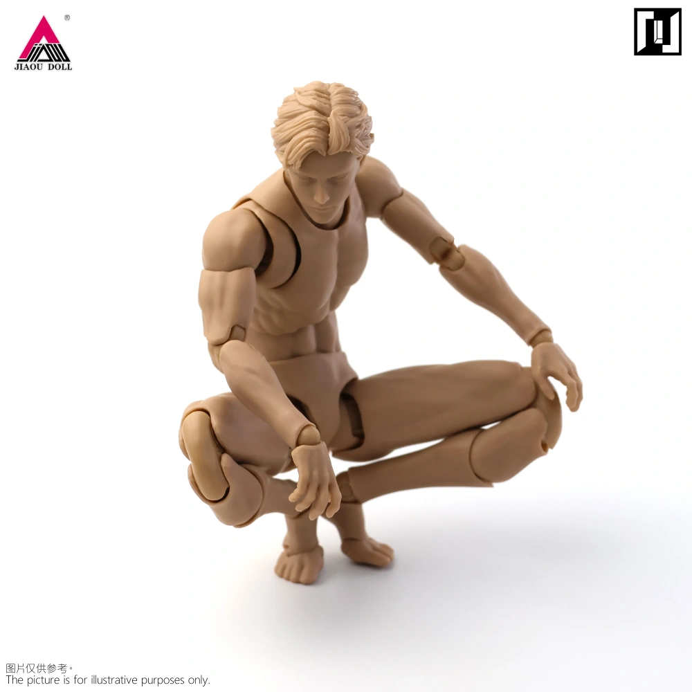 Mirrfig MF001 1/12 Lean Male Articulated Joint Body Super Flexible 16.2cm White Yellow Action Figure Body Model Doll