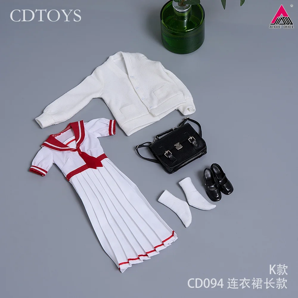 CDtoys CD094 CD095 1/6 Scale School Uniform JK Skirt Female Sailor Dress Suit Clothes Model Fit 12'' Soldier Action Figure Body