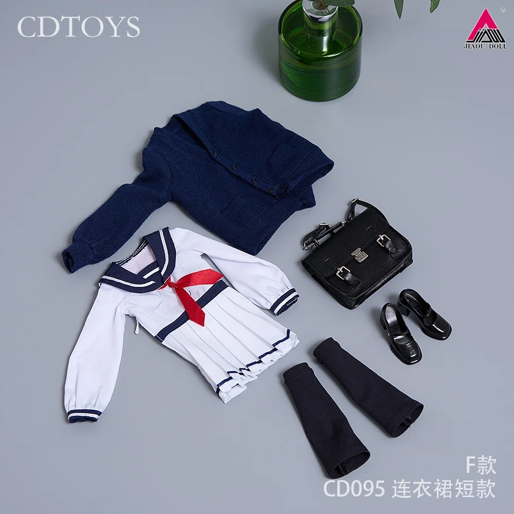 CDtoys CD094 CD095 1/6 Scale School Uniform JK Skirt Female Sailor Dress Suit Clothes Model Fit 12'' Soldier Action Figure Body