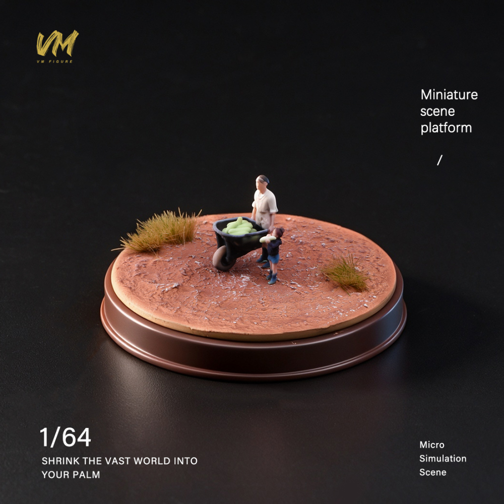 DIY Multifunctional Handmade Scene Platform Model Diorama Base Square Ground Scene for 1:64 1:24 1:43 1:18 Figures Display
