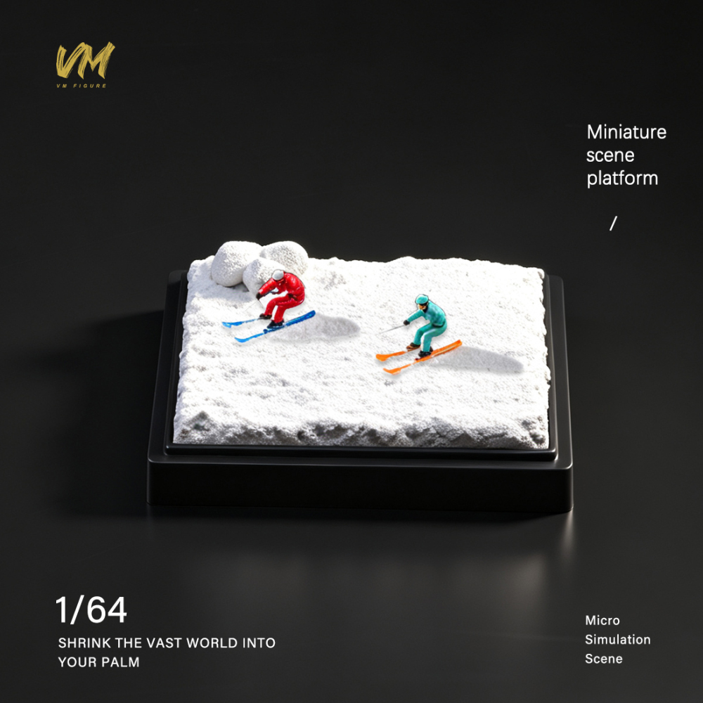 10cm Square Highway Scene Platform with Dust Cover Display Box Model Suitable For 1/64 Cars Mini Figure Dolls Miniature Display