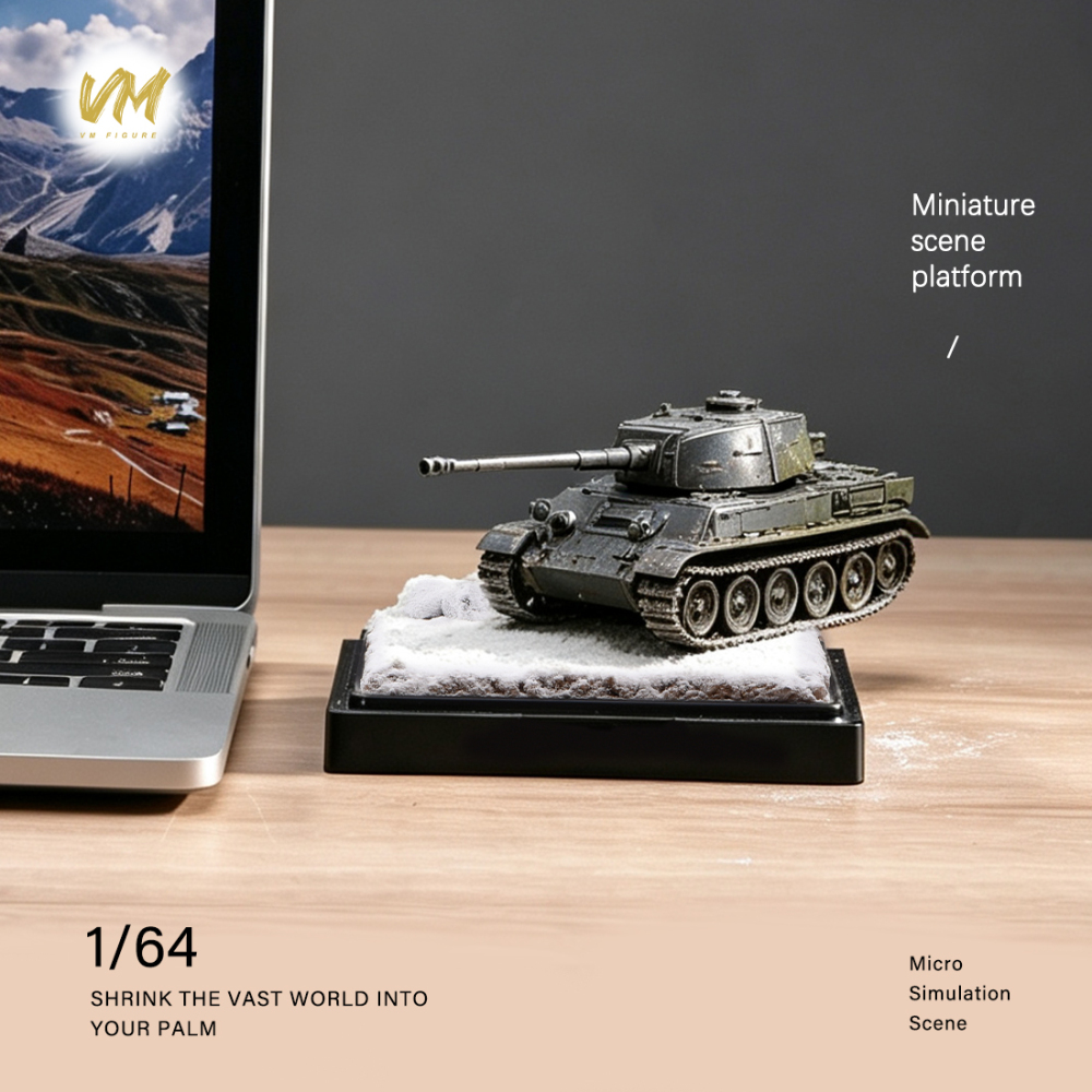 10cm Square Highway Scene Platform with Dust Cover Display Box Model Suitable For 1/64 Cars Mini Figure Dolls Miniature Display