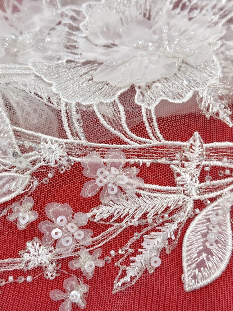New Fantasy Fashion Africa Fabric 2025 Super Top Quality Heavy Handmade Beads Sequins Net Lace  For Party Evening Dresses