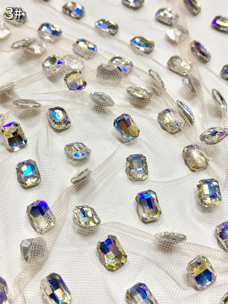 5Y OWSM Fashion Africa Super Top Quality Handmade Rhinestone Net Lace with Beads For Party Evening Dresses in 2024