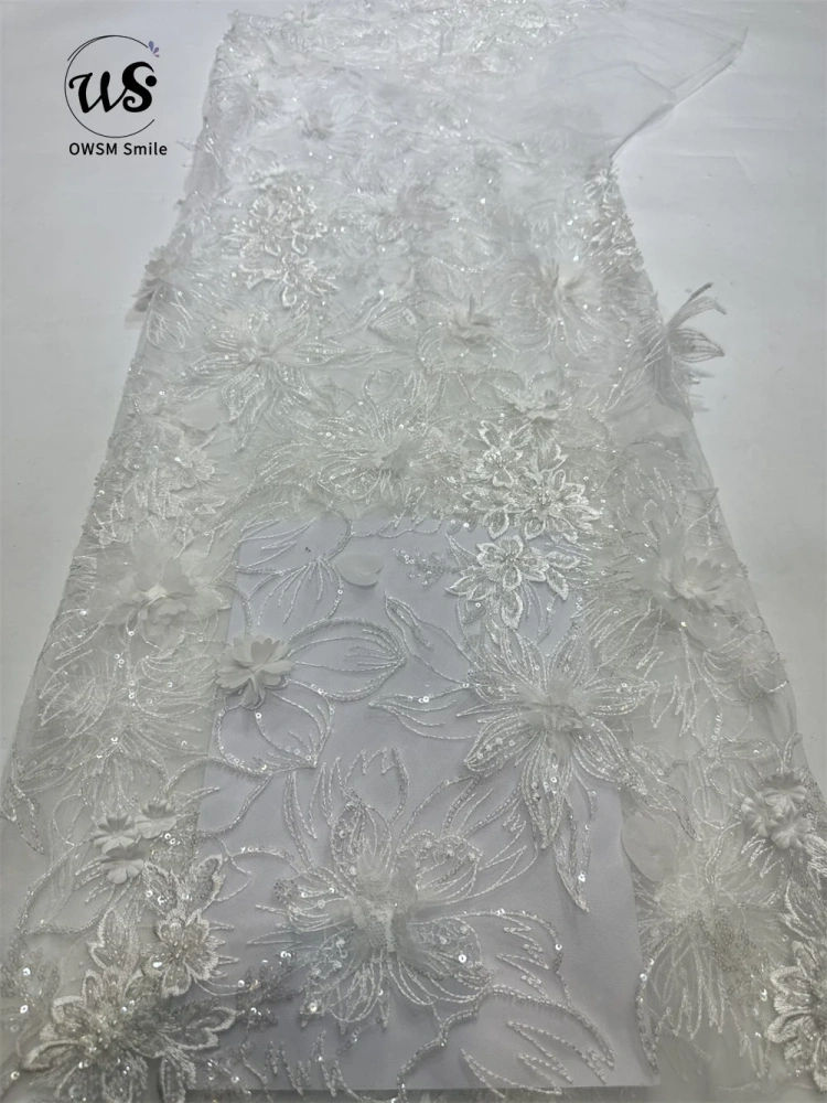 2024 New Exquisite Net Lace 3D Embroidery Beads Sequins Dress, Evening Dress, Handmade, Affordable Luxury, Party, Top Quality