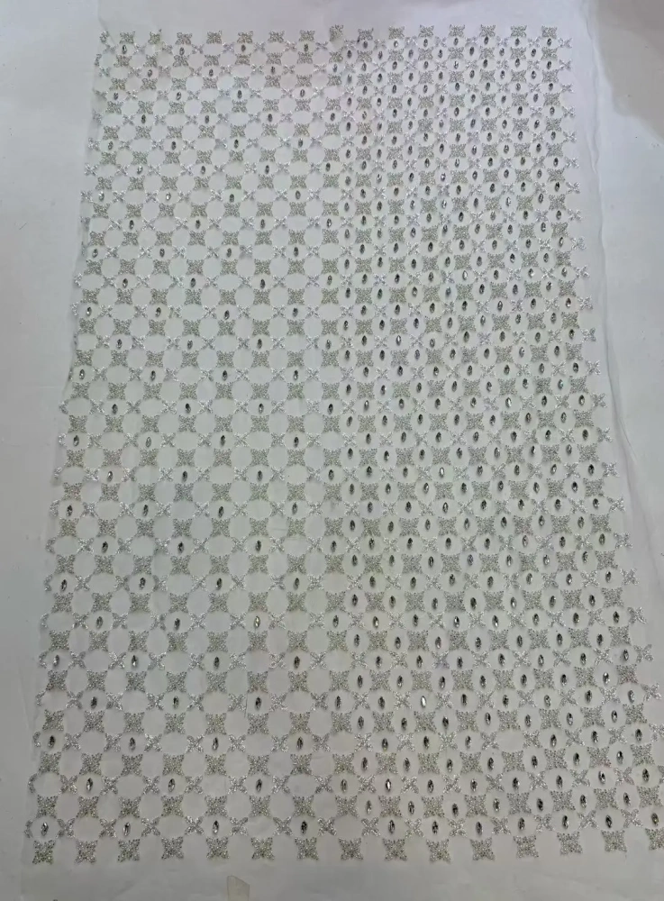 Amazing New Arrival Fashion Design Super Top Quality Rhinestone Net Lace Exquisite Beads Sequins For Party Or Wedding Dresses