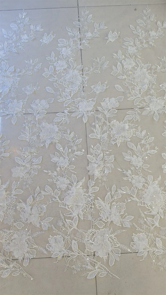 New Fantasy Fashion Africa Fabric 2025 Super Top Quality Heavy Handmade Beads Sequins Net Lace  For Party Evening Dresses