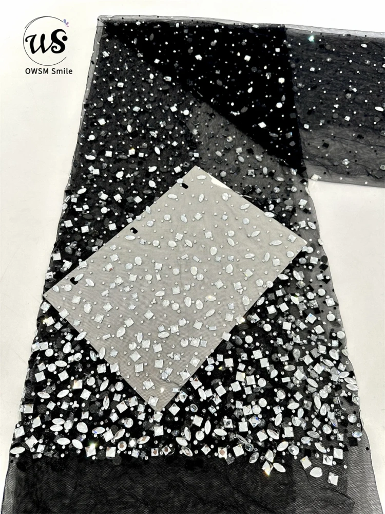 Advanced 2023 Fahion Design Super Top Quality Handmade Heavy Rhinestones Net Lace Luxury For Party Evening Dresses in 2022