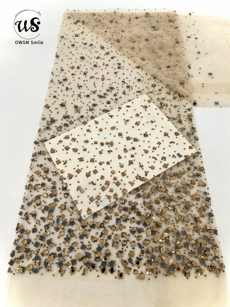 Advanced 2023 Fahion Design Super Top Quality Handmade Heavy Rhinestones Net Lace Luxury For Party Evening Dresses in 2022