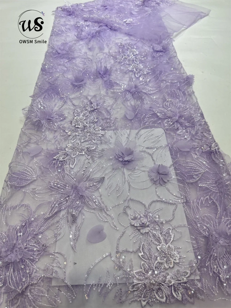 2024 New Exquisite Net Lace 3D Embroidery Beads Sequins Dress, Evening Dress, Handmade, Affordable Luxury, Party, Top Quality