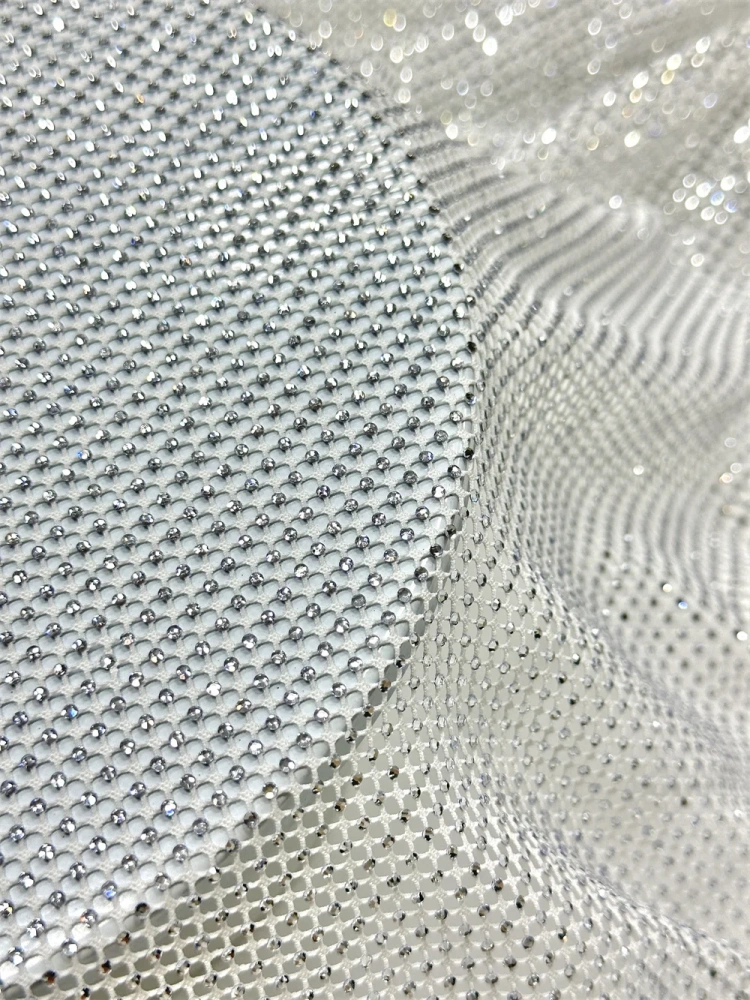 Luxury High-end Elegance Exquisite New Fashion Design Fabric Handmade Embroidery Net Lace Beads For Making Women Wedding  Dress