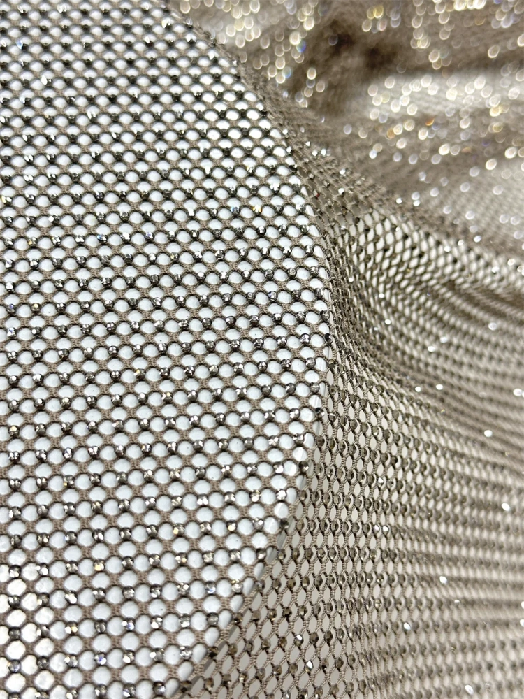 Luxury High-end Elegance Exquisite New Fashion Design Fabric Handmade Embroidery Net Lace Beads For Making Women Wedding  Dress