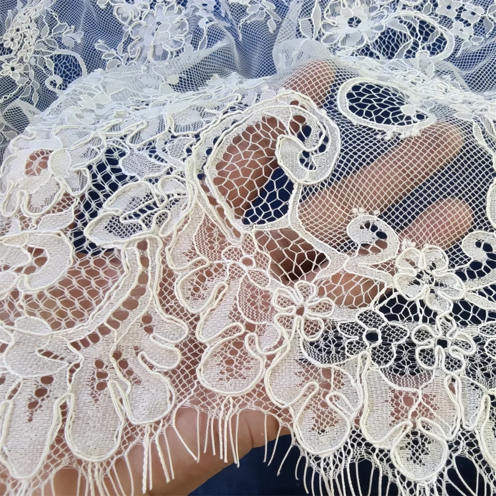 Small Wave Design Hot On Sale Fabric Top Quality Handmade  Embroidery Net Lace Rhinestone For Party Evening Dresses