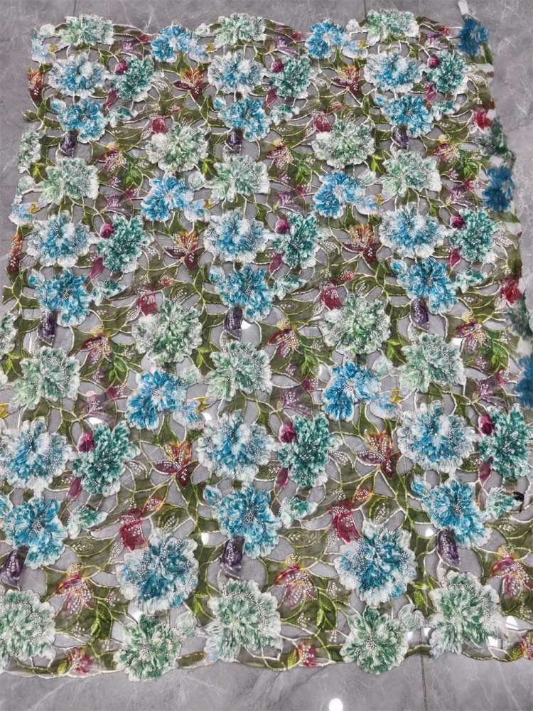 Fashionable Multi-Color Hand-Painted Hollow Embroidery Evening Dress High-Quality 2026 Party Dress Hot-Selling Style
