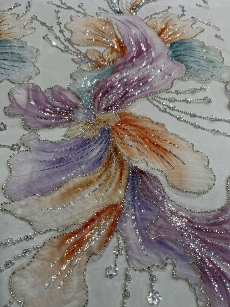 Mermaid Tail Collection Fashionable Fabric Hot Sale Noble Luxury Attractive New Fashion Design Fabric Handmade Embroidery Net Lace Beads For Making Women Wedding  Dress