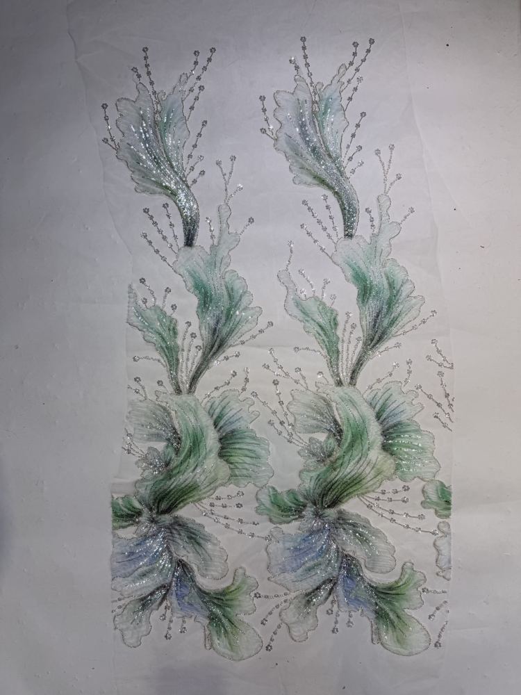 Mermaid Tail Collection Fashionable Fabric Hot Sale Noble Luxury Attractive New Fashion Design Fabric Handmade Embroidery Net Lace Beads For Making Women Wedding  Dress