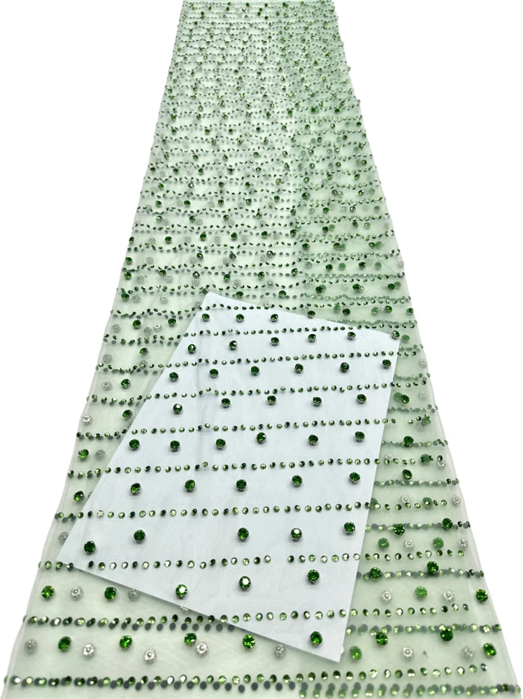Hot Sale High-end Exquisite Unique Luxury Quality Fabric Handmade Embroidery Net Lace Beads With For Making Women Wedding Dress