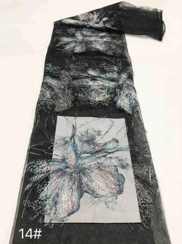 High-end Unique Elegance Design High Quality Fabric Handmade Embroidery Net Lace For Making Women Wedding Dress
