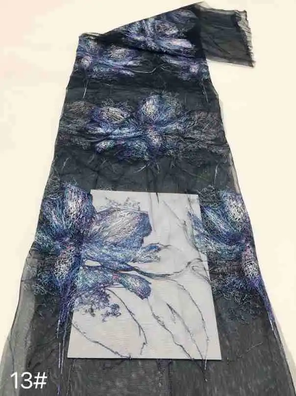 High-end Unique Elegance Design High Quality Fabric Handmade Embroidery Net Lace For Making Women Wedding Dress