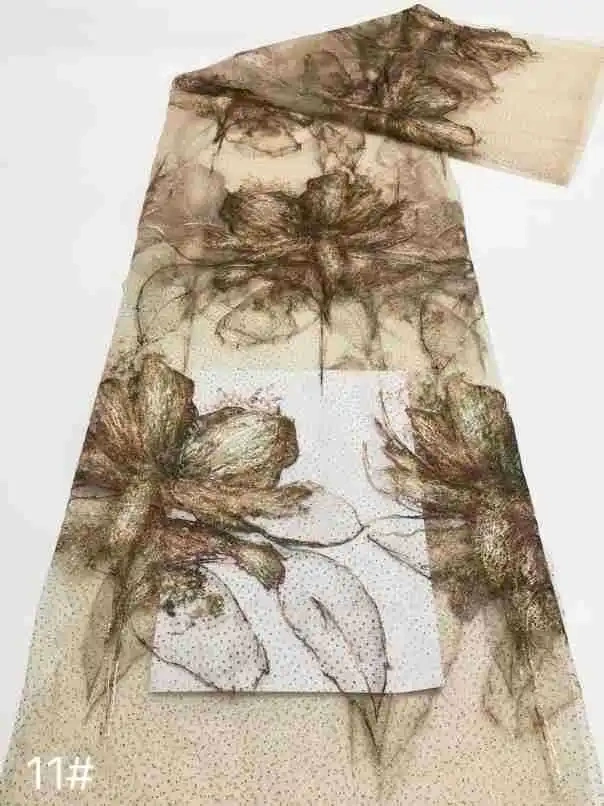 High-end Unique Elegance Design High Quality Fabric Handmade Embroidery Net Lace For Making Women Wedding Dress