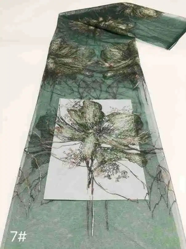 High-end Luxury Dignified Unique Elegance Quality Fabric Handmade Embroidery Net Lace Beads With For Making Women Wedding Dress