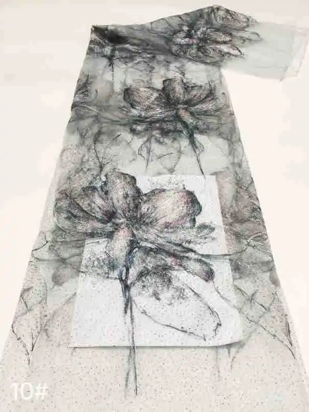 High-end Unique Elegance Design High Quality Fabric Handmade Embroidery Net Lace For Making Women Wedding Dress