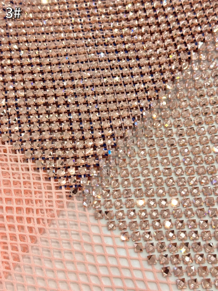 Super Top Quality 6*6 1.1m Handmade Rhinestone Net Lace For Wedding Women Gown Dress Lace Fabric Sell By 5 Yard 2025