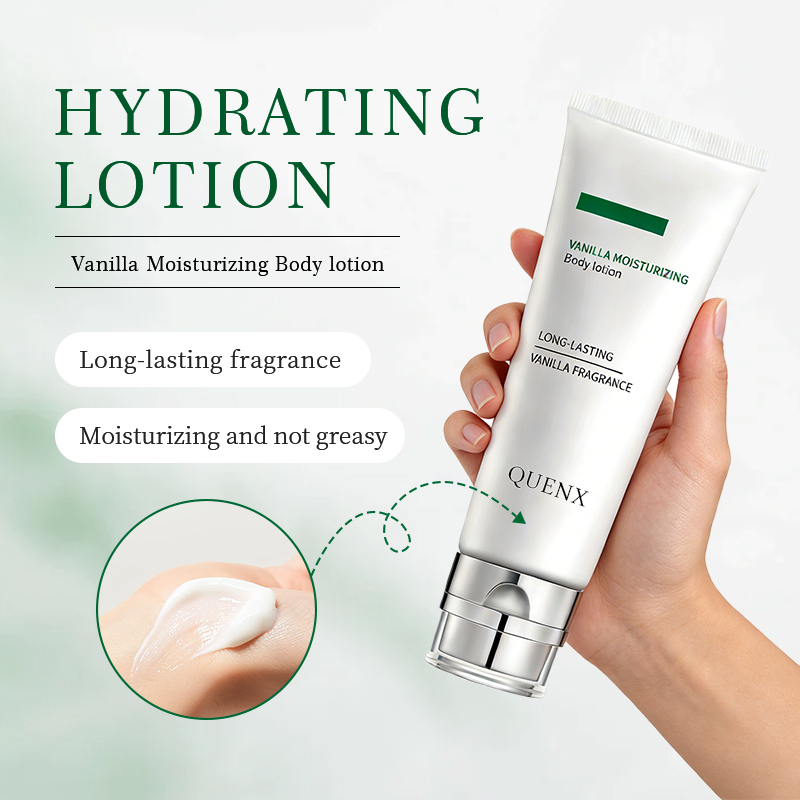 QUENX Vanilla Moisturizing Body Lotion – Hydrating & Non-Greasy Body Care