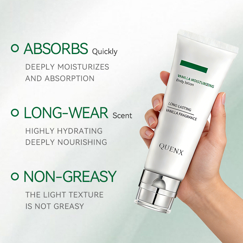 QUENX Vanilla Moisturizing Body Lotion – Hydrating & Non-Greasy Body Care