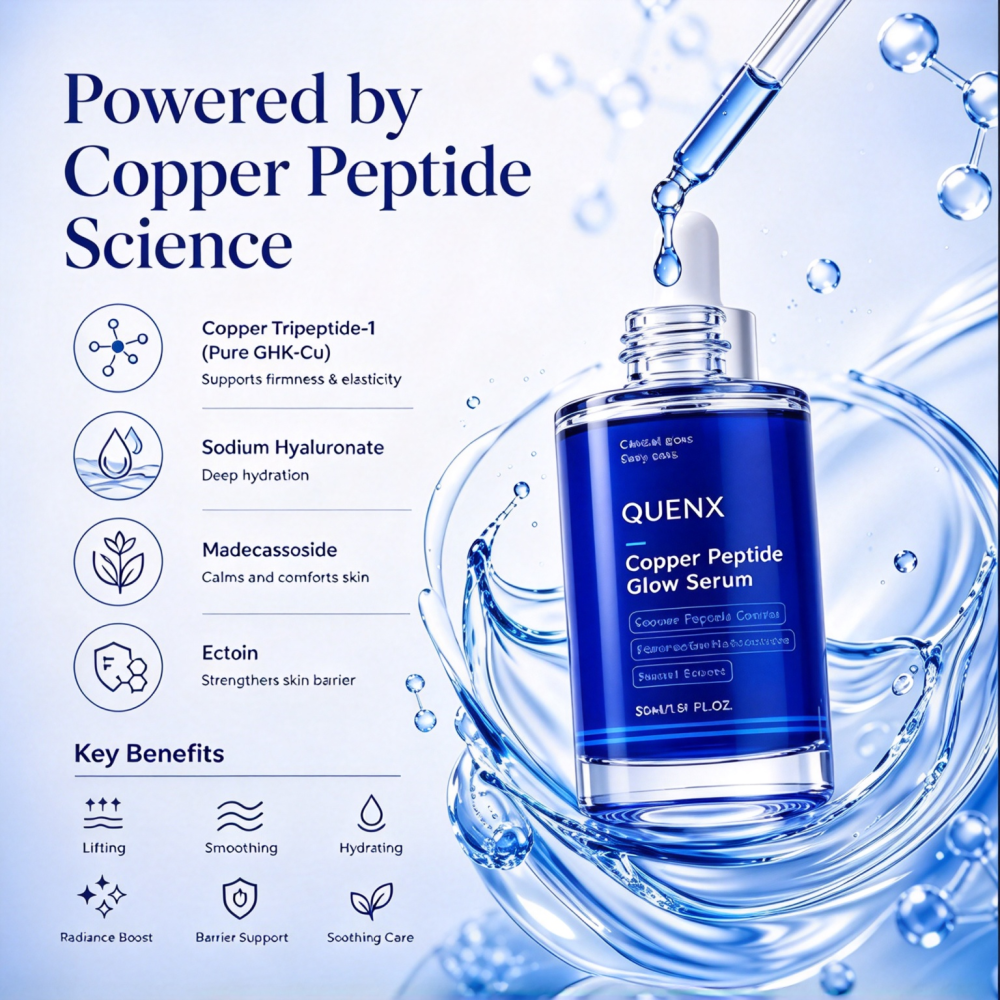 Copper Peptide Glow Serum – Firming, Hydrating & Barrier Care