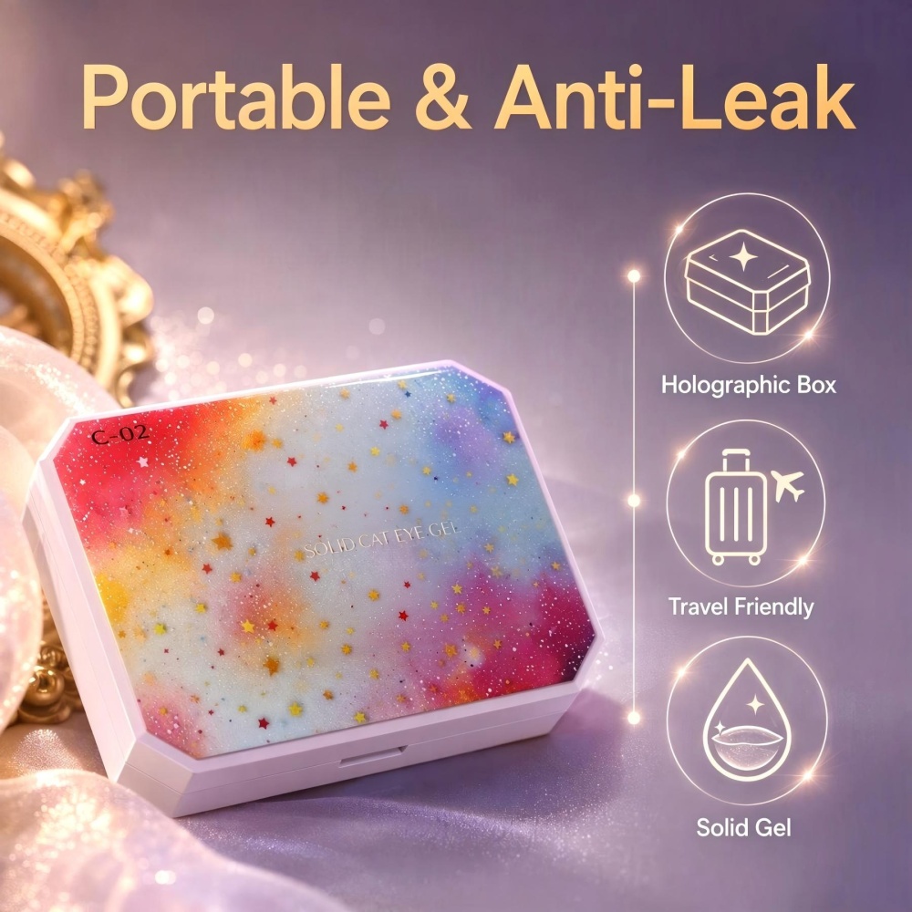 Professional OEM DIY French Eco-friendly LED UV 9D Cat Eye Nail Gel Polish Magnetic Liquid 5D Gel Set