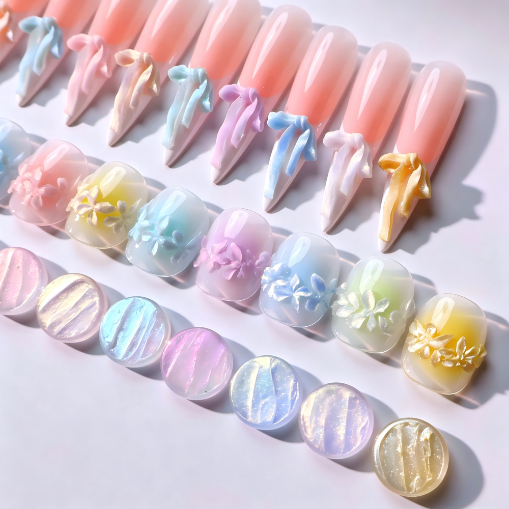 9colors Pat Pat Gel Palette – All-in-One Gel Color Palette for Mixing, Detailing & Nail Art