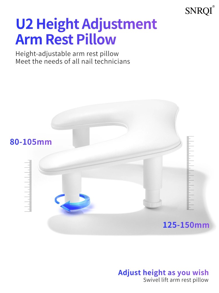 PU Manicure Arm Rest Cushion Nail Salon Hand Rest, Custom Color Nail Table Hand Support